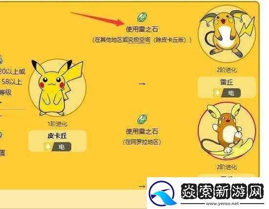 宝可梦大探险中皮卡丘的进化等级揭秘