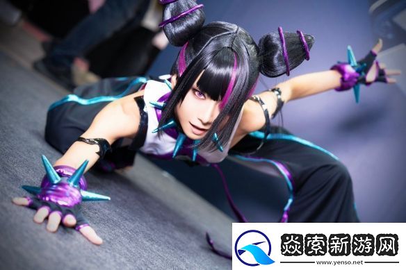 樱花妹COS街头霸王6韩蛛俐俏皮邪魅十分还原！