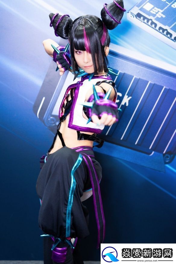 樱花妹COS街头霸王6韩蛛俐俏皮邪魅十分还原！