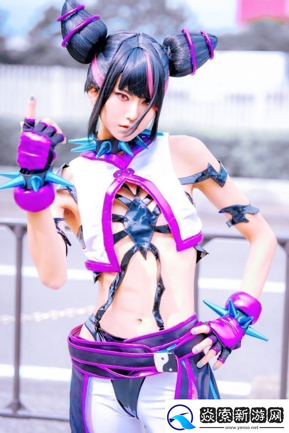 樱花妹COS街头霸王6韩蛛俐俏皮邪魅十分还原！