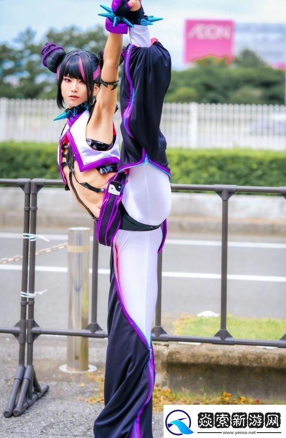 樱花妹COS街头霸王6韩蛛俐俏皮邪魅十分还原！