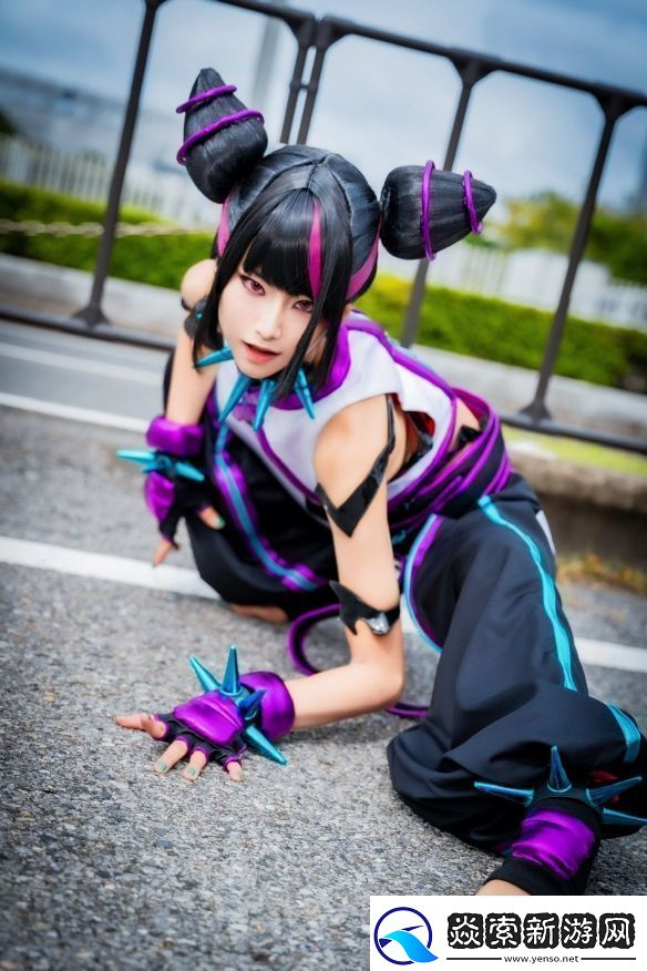 樱花妹COS街头霸王6韩蛛俐俏皮邪魅十分还原！