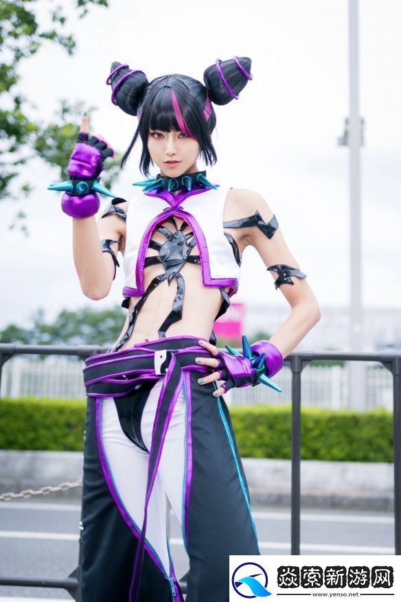 樱花妹COS街头霸王6韩蛛俐俏皮邪魅十分还原！