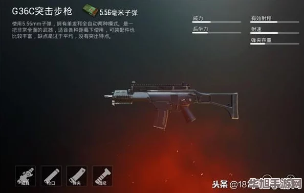 G36C突击步枪在刺激战场中的实战表现