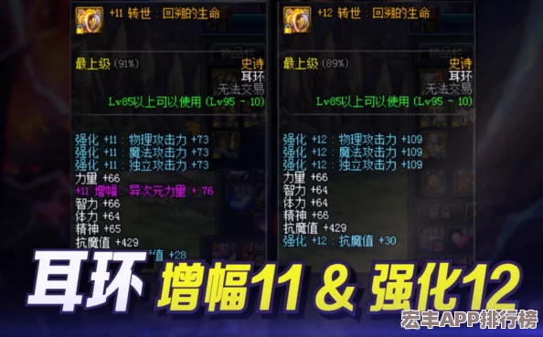 地下城与勇士热门耳环装备全面对比