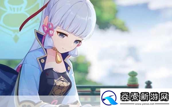 旅行者将绫华的脚放在掌心摩擦