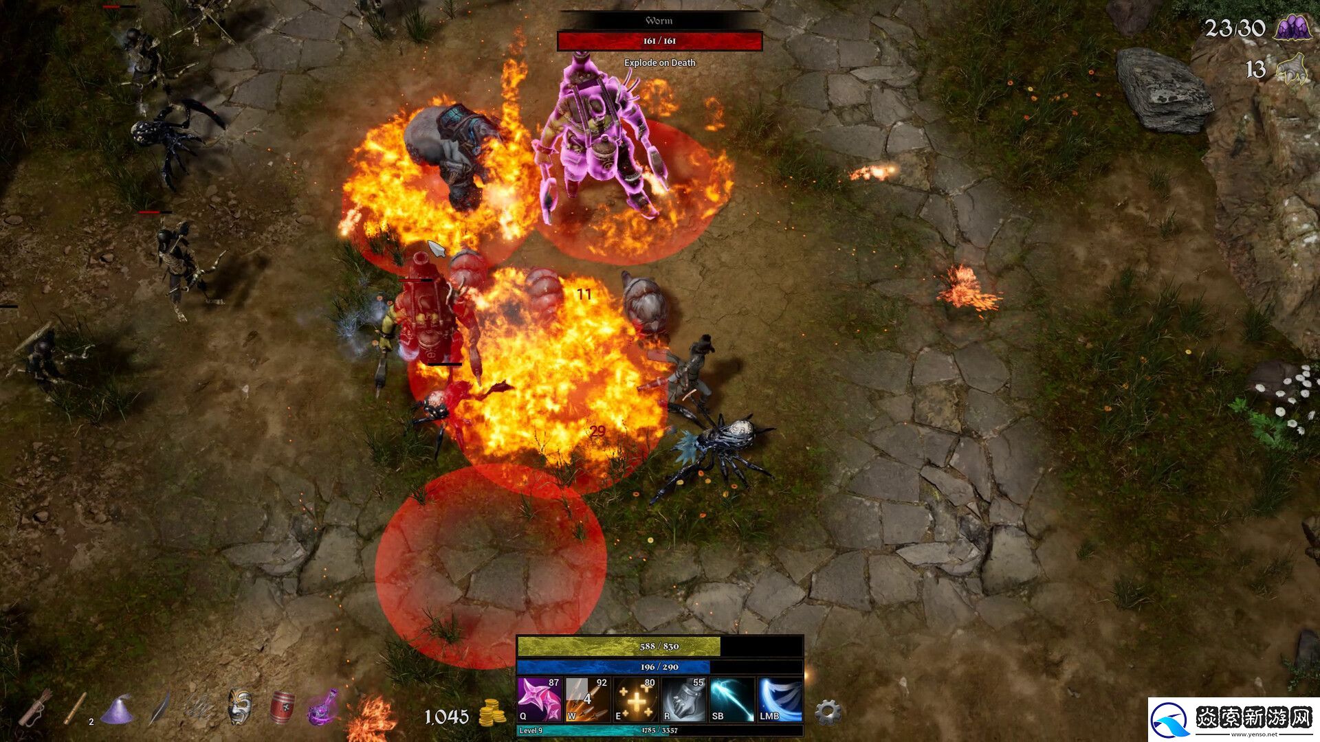 类暗黑快节奏俯视角动作游戏法术塑造者现已在Steam推出试玩Demo