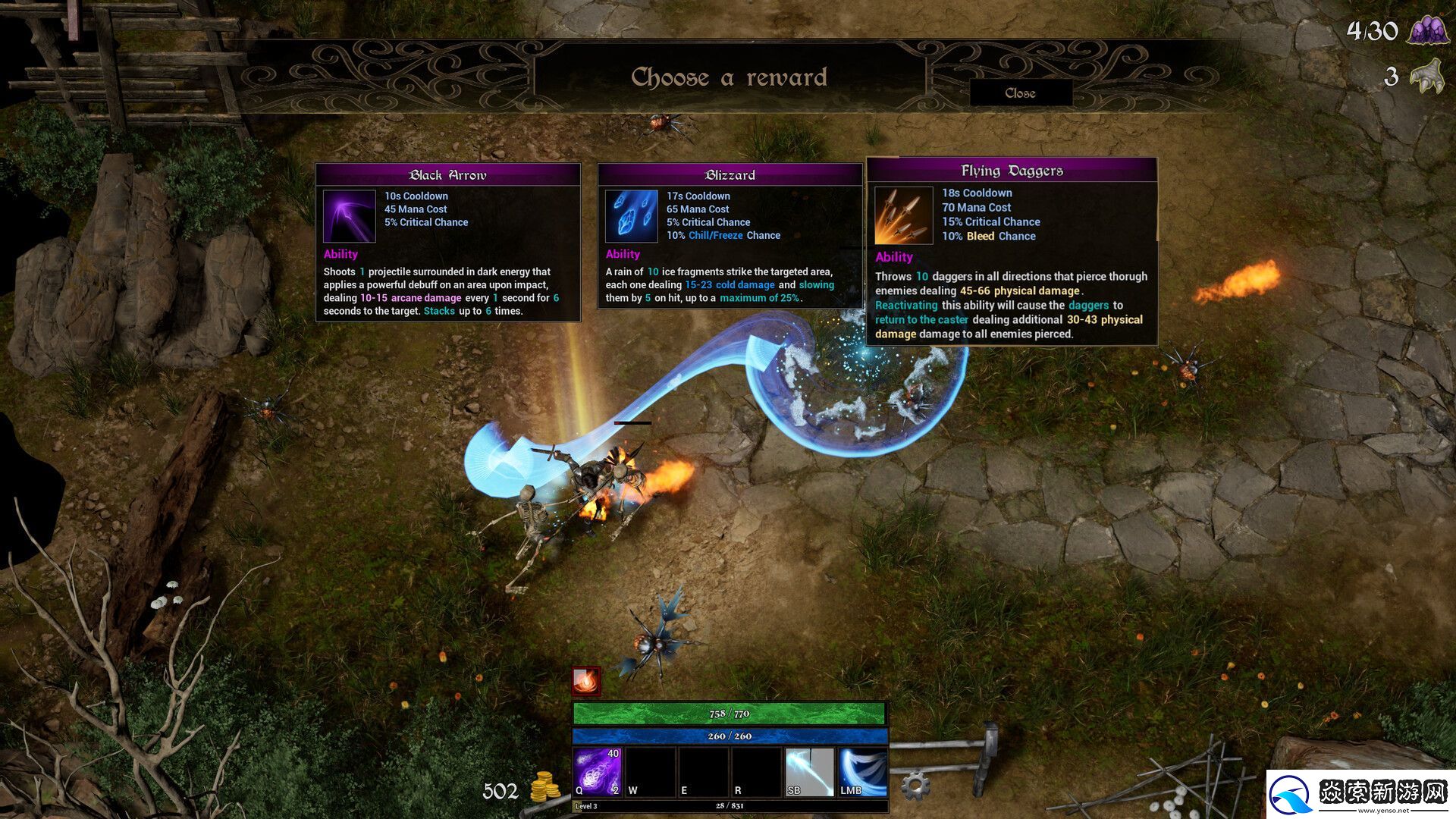 类暗黑快节奏俯视角动作游戏法术塑造者现已在Steam推出试玩Demo