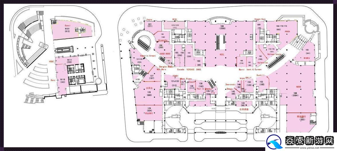 “中浪”商场平面图