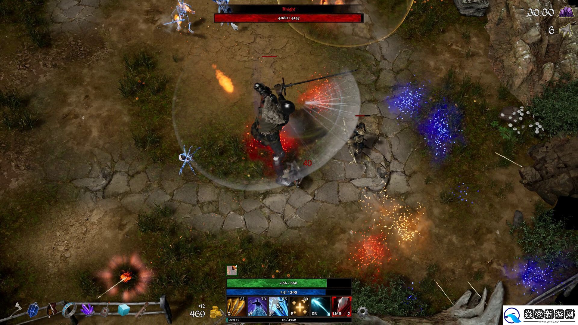 类暗黑快节奏俯视角动作游戏法术塑造者现已在Steam推出试玩Demo