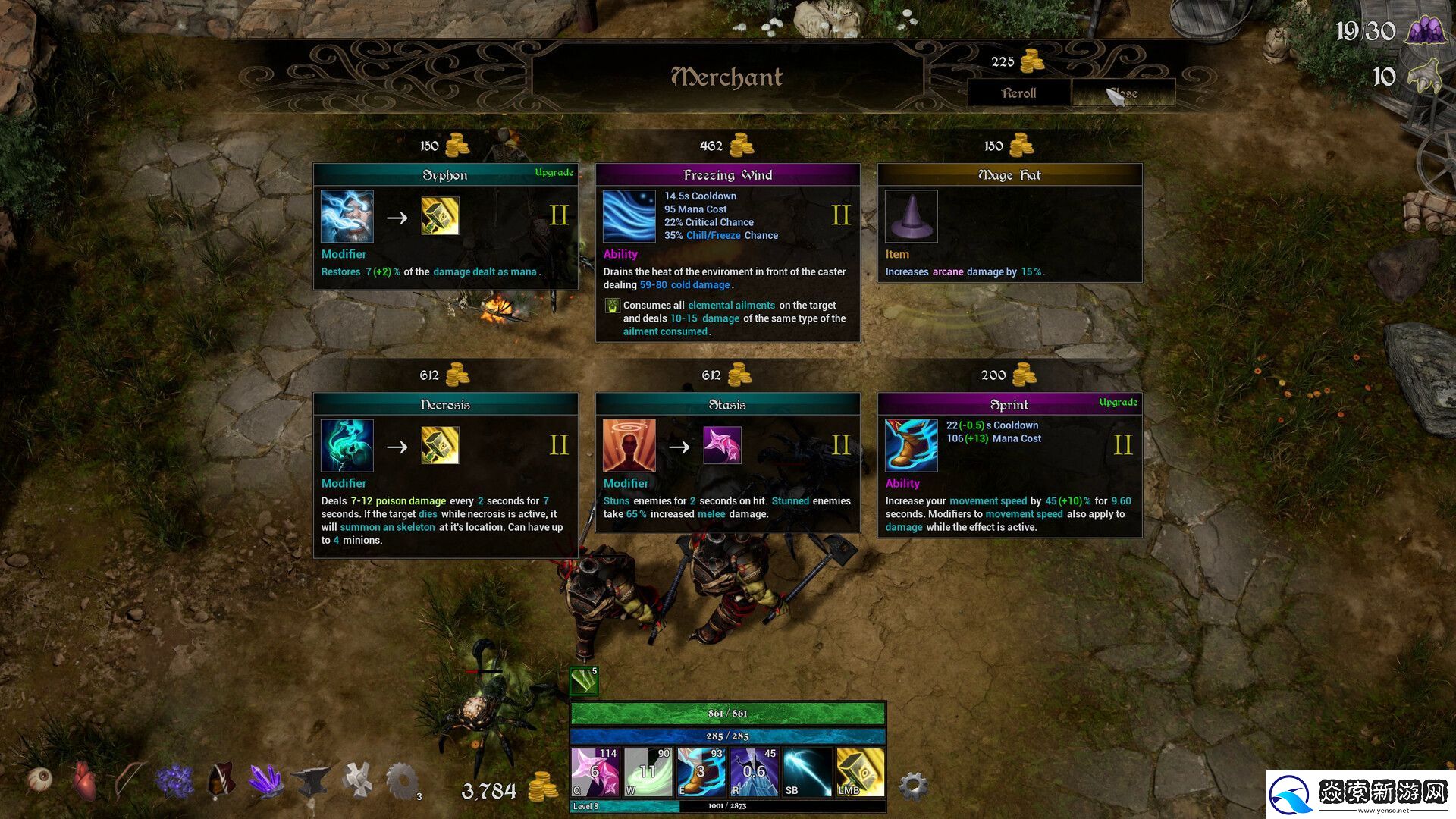 类暗黑快节奏俯视角动作游戏法术塑造者现已在Steam推出试玩Demo