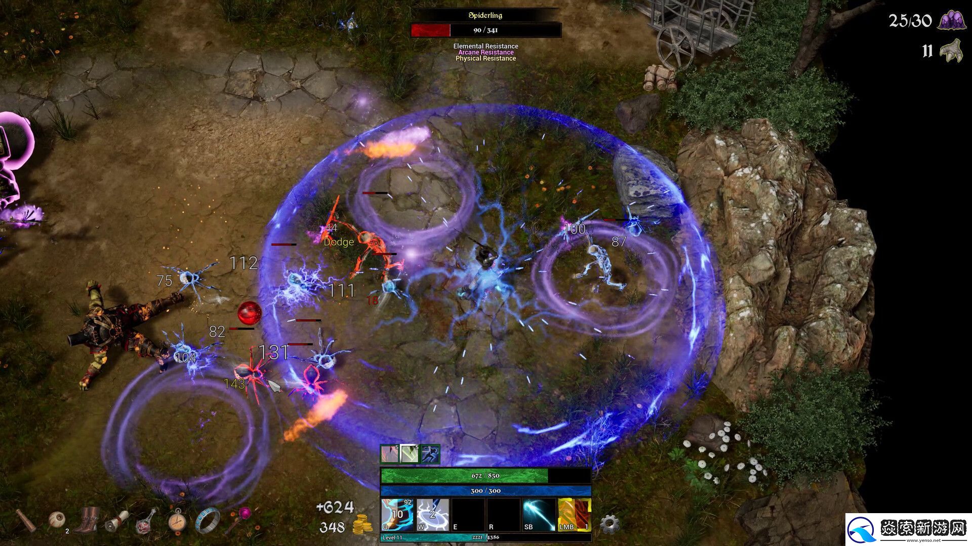 类暗黑快节奏俯视角动作游戏法术塑造者现已在Steam推出试玩Demo