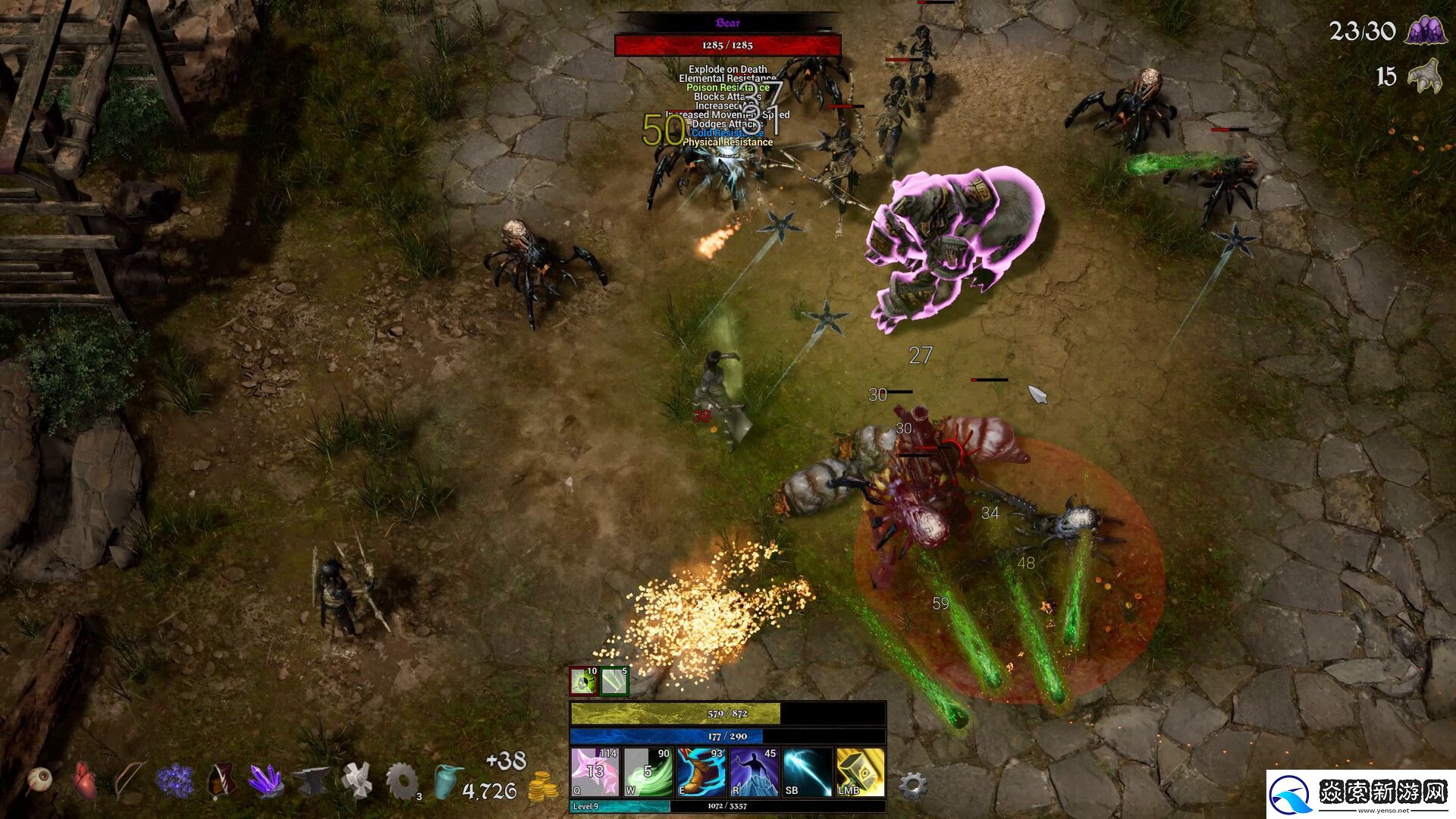 类暗黑快节奏俯视角动作游戏法术塑造者现已在Steam推出试玩Demo