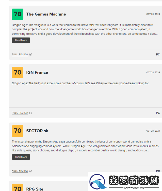 龙腾4M站不同平台评分差异大引热议