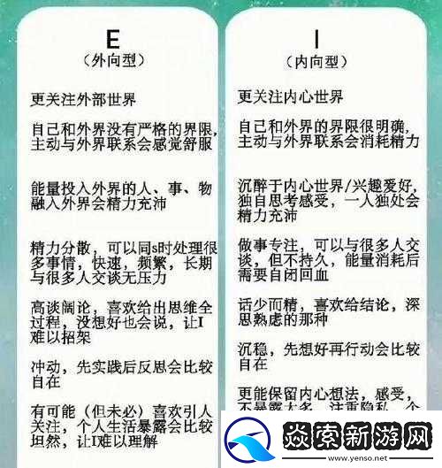 e人和i人是什么意思