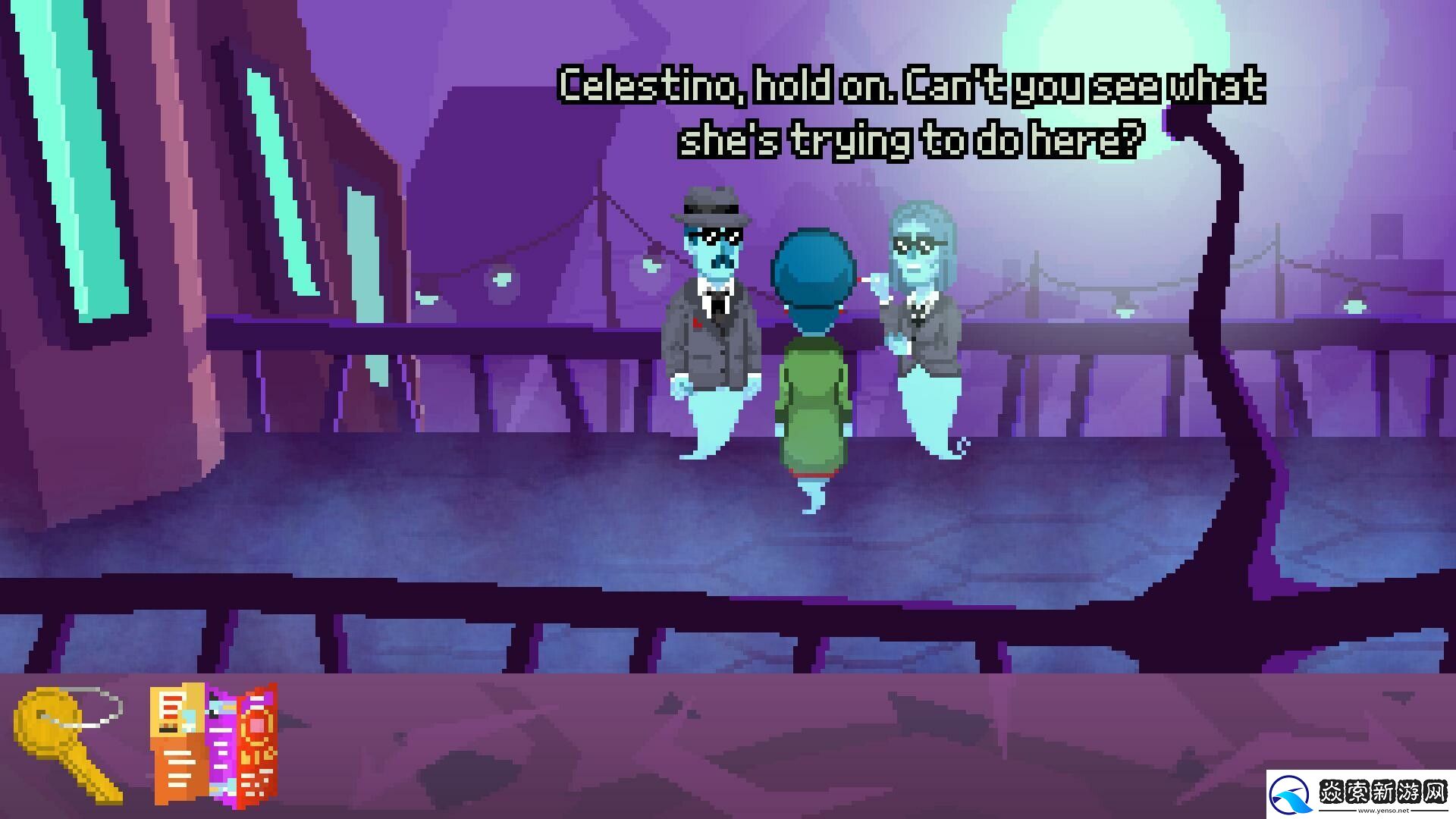 像素风喜剧冒险游戏来生的阴影现已在Steam平台推出试玩Demo