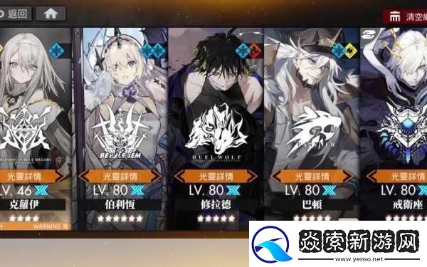 白夜极光角色排行榜一览