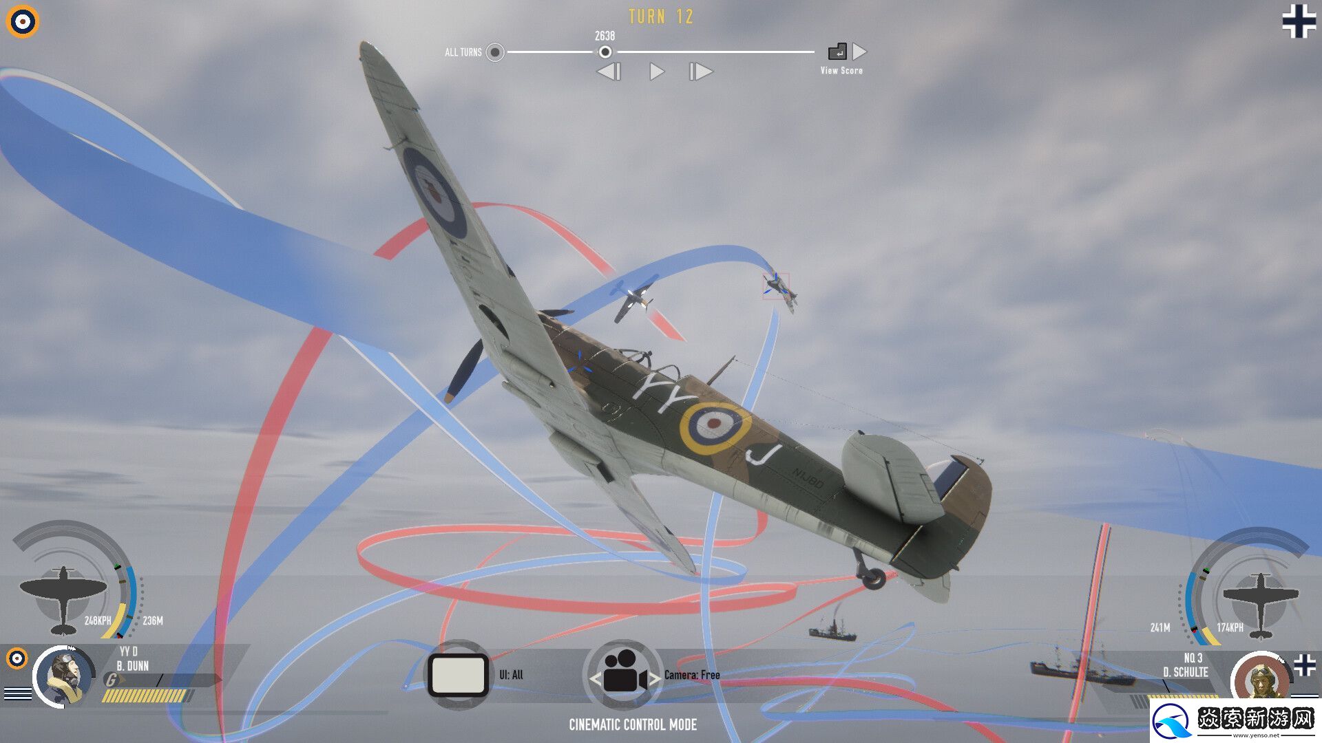 回合制战术飞行对战游戏混战