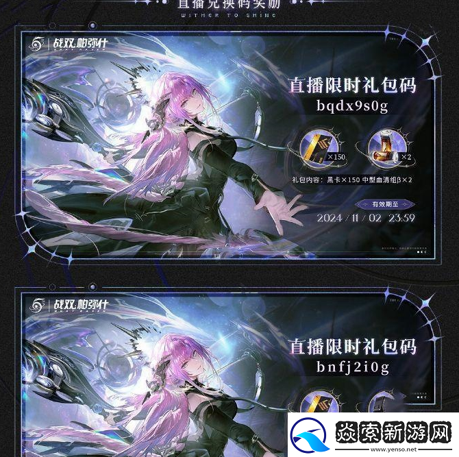 战双帕弥什5周年前瞻直播兑换码是什么
