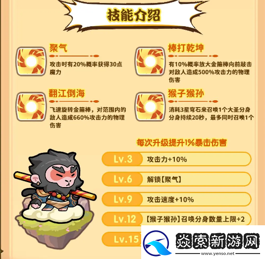 勇者挑战孙悟空怎么合成孙悟空技能及合成公式