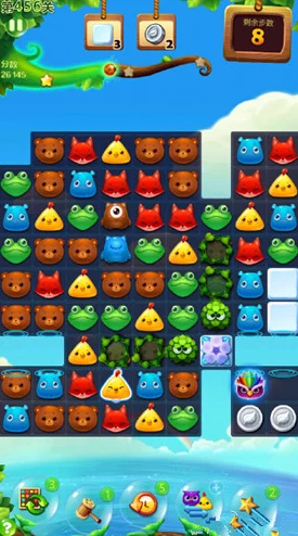 开心消消乐第127关精妙布局通关秘籍