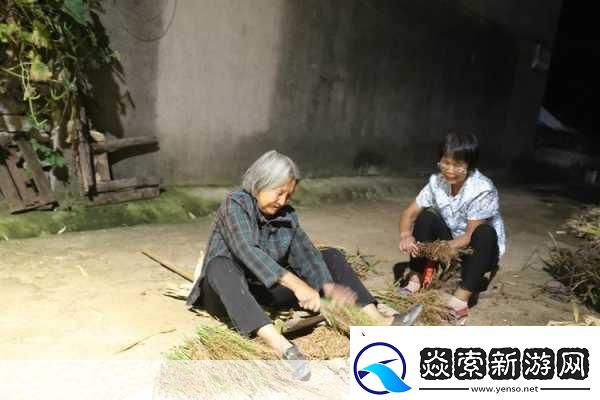 耕耘大婶的肥沃的土地