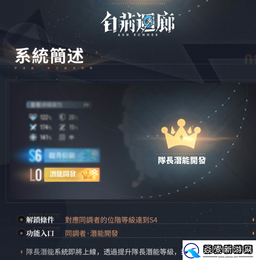 白荆回廊故事历程第六章如我垂怜开启带来全新同调者鸢