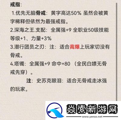 红眼DnF贪食首饰选择与搭配详解
