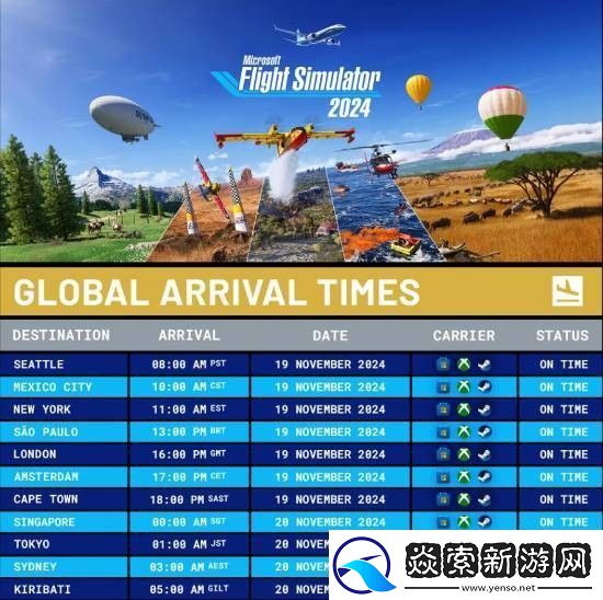 微软模拟飞行2024全球解锁时间公布