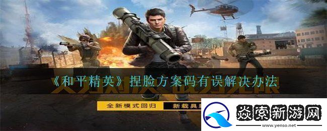 和平精英捏脸方案码有误怎么办