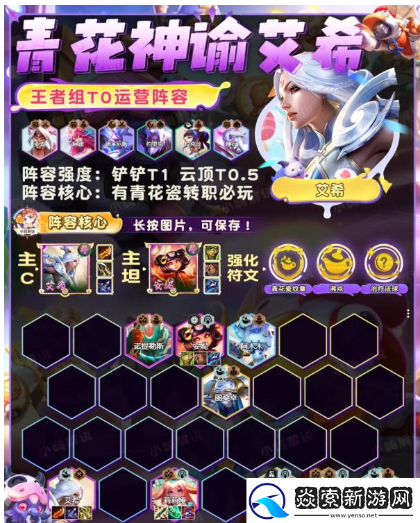 金铲铲之战青花神谕艾希阵容怎么玩