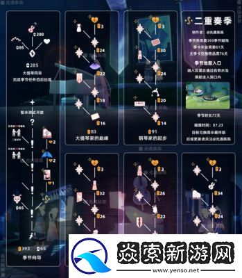 光遇坠落之光全收集攻略