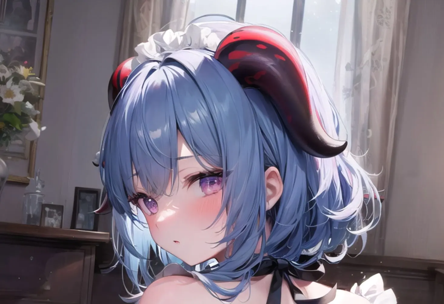 原神女角色人物脸红哮喘的表情