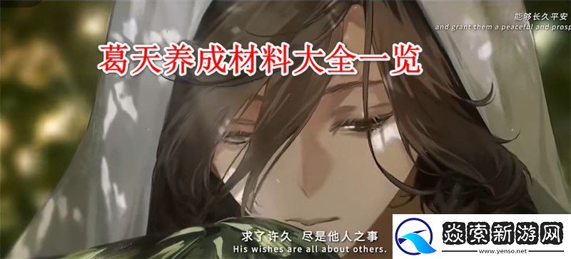 重返未来1999葛天养成材料大全一览