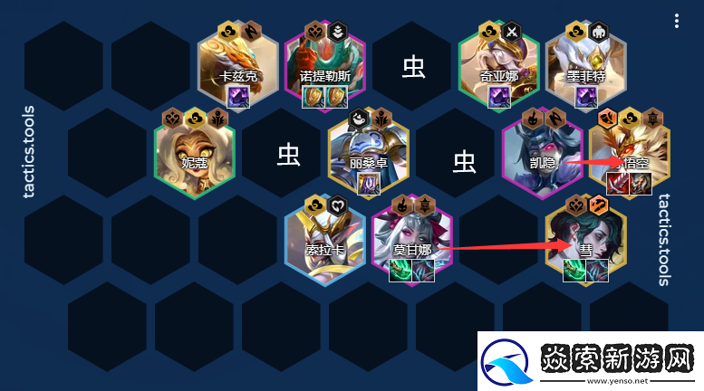 金铲铲之战古董天将虫阵容怎么搭配