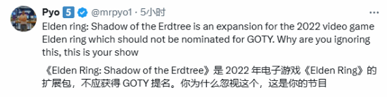 TGA杰夫调查玩家最惊喜/失望的提名