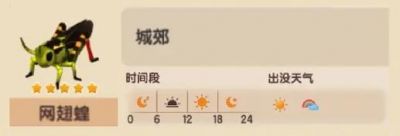 心动小镇网翅蝗捉虫位置时间天气及方法大揭秘