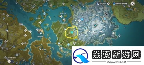 原神雪山宝箱位置分布图