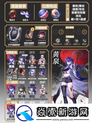 崩坏星穹铁道黄泉主C周日搭配攻略