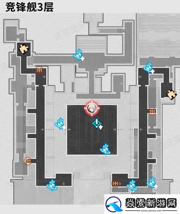 崩坏星穹铁道2.5新地图竞峰舰所有宝箱位置