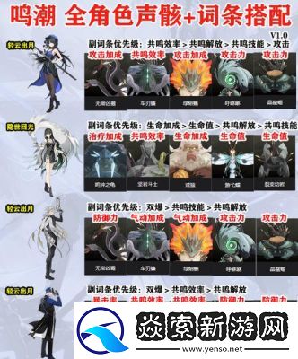 鸣潮2.0版本新声骸套装汇总及攻略大全