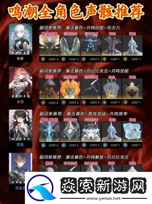 鸣潮2.0版本声骸套装详解