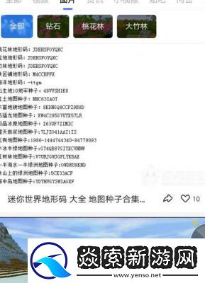 寻找迷你世界钻石富饶地形码