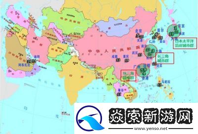 亚洲一线与二线产区地图分布高清图解