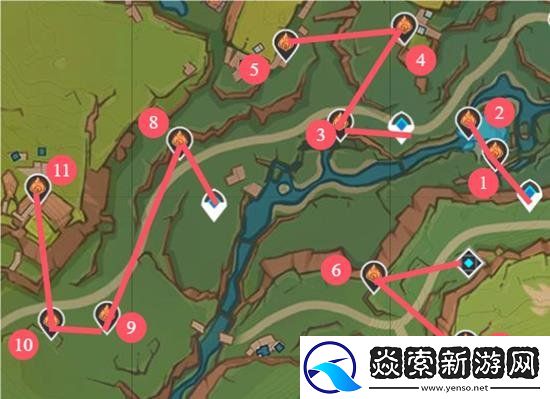 原神纳塔火神瞳搜集攻略和路线分享