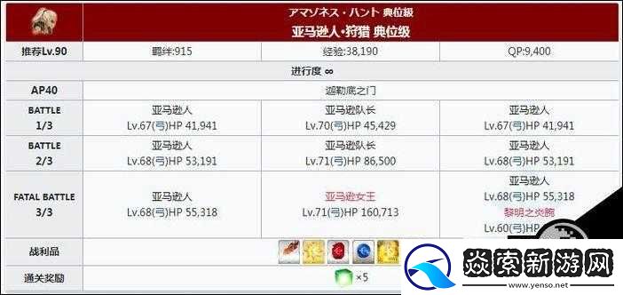 FGO狩猎本第二弹攻略