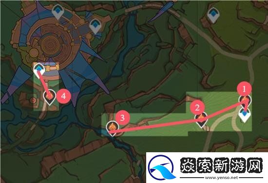 原神纳塔火神瞳搜集攻略和路线分享