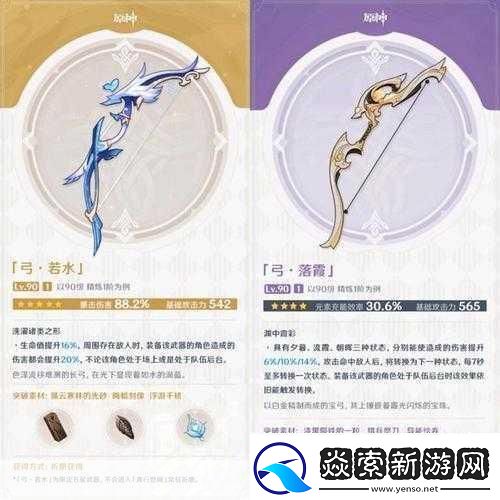 原神和璞鸢属性详解