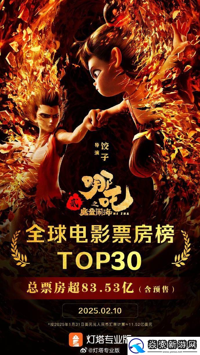 哪吒之魔童闹海破11.52亿美元