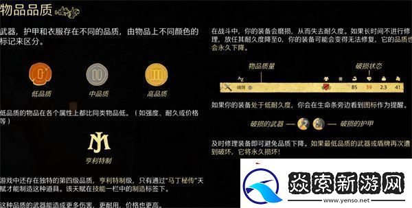 天国拯救2装备顺序一览